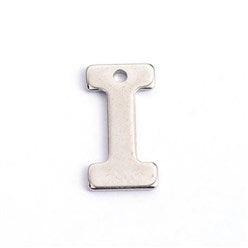 Letter I Stainless Steel Charm
