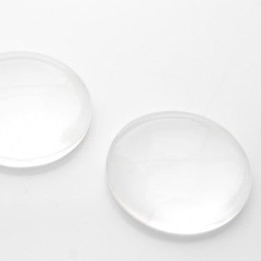 3pc 25mm Round Glass Cabochon