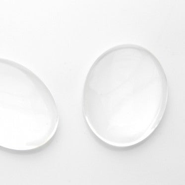 5pc 25x18mm Oval Glass Cabochon