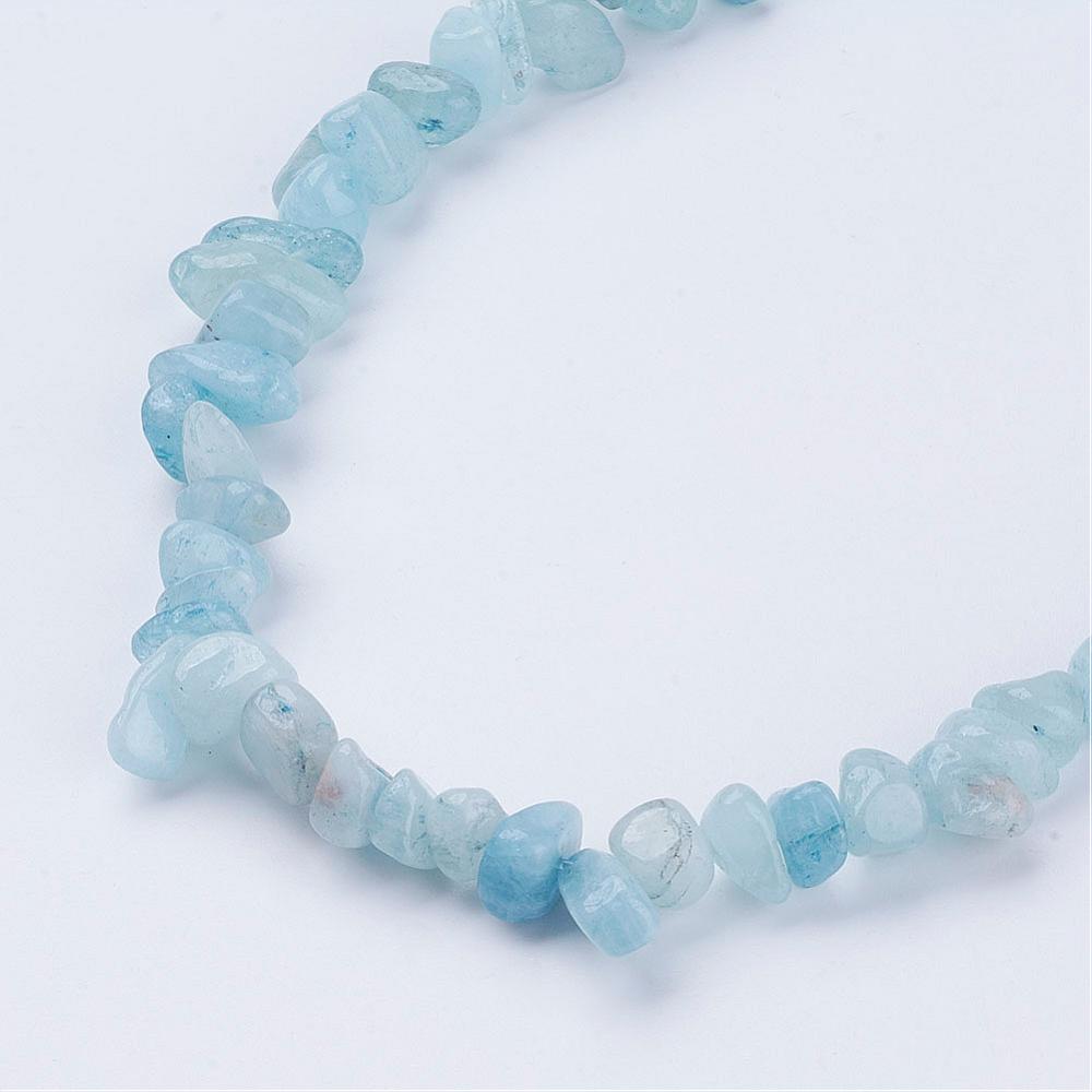 Aquamarine and Opalite Beaded Necklace