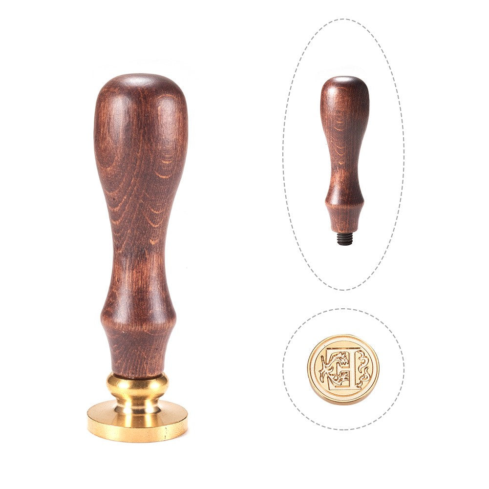 Letter E Brass Wax Seal Stamp