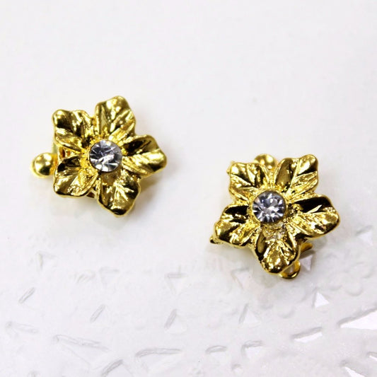 2pc Gold Rhinestone Box Clasp