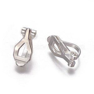 Silver Clip On Earring Components