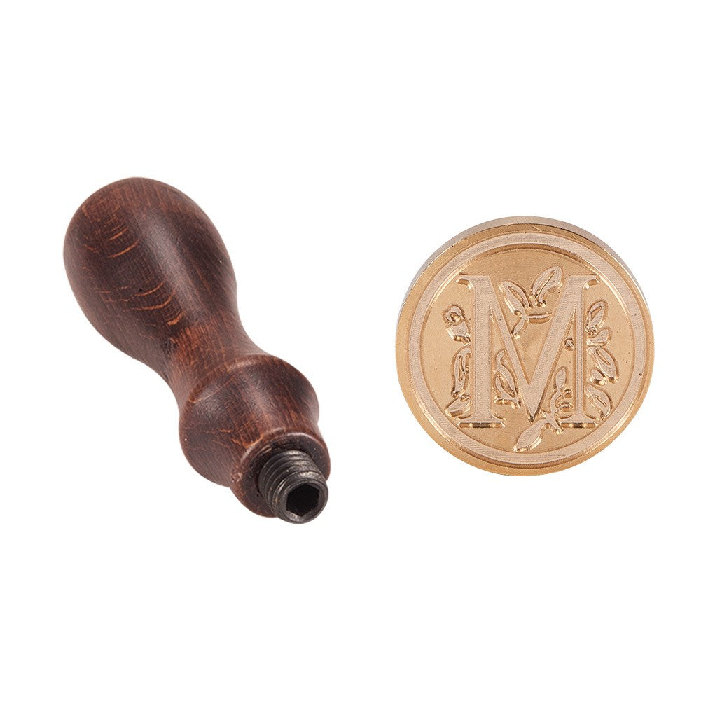Letter M Brass Wax Seal Stamp