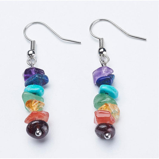 Chakra Gemstone Earrings