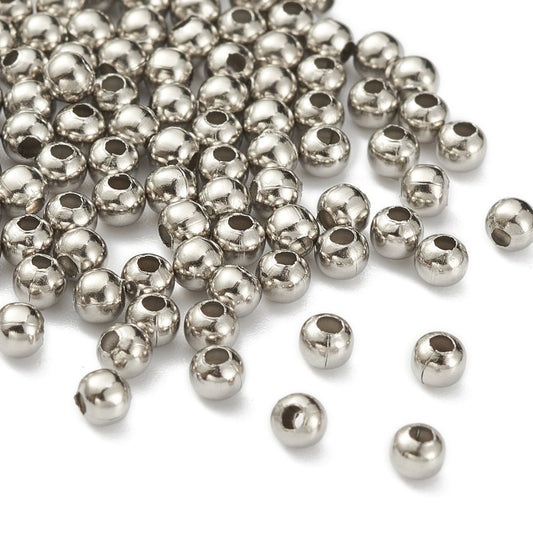 100pc 304 Stainless Steel Spacer Beads