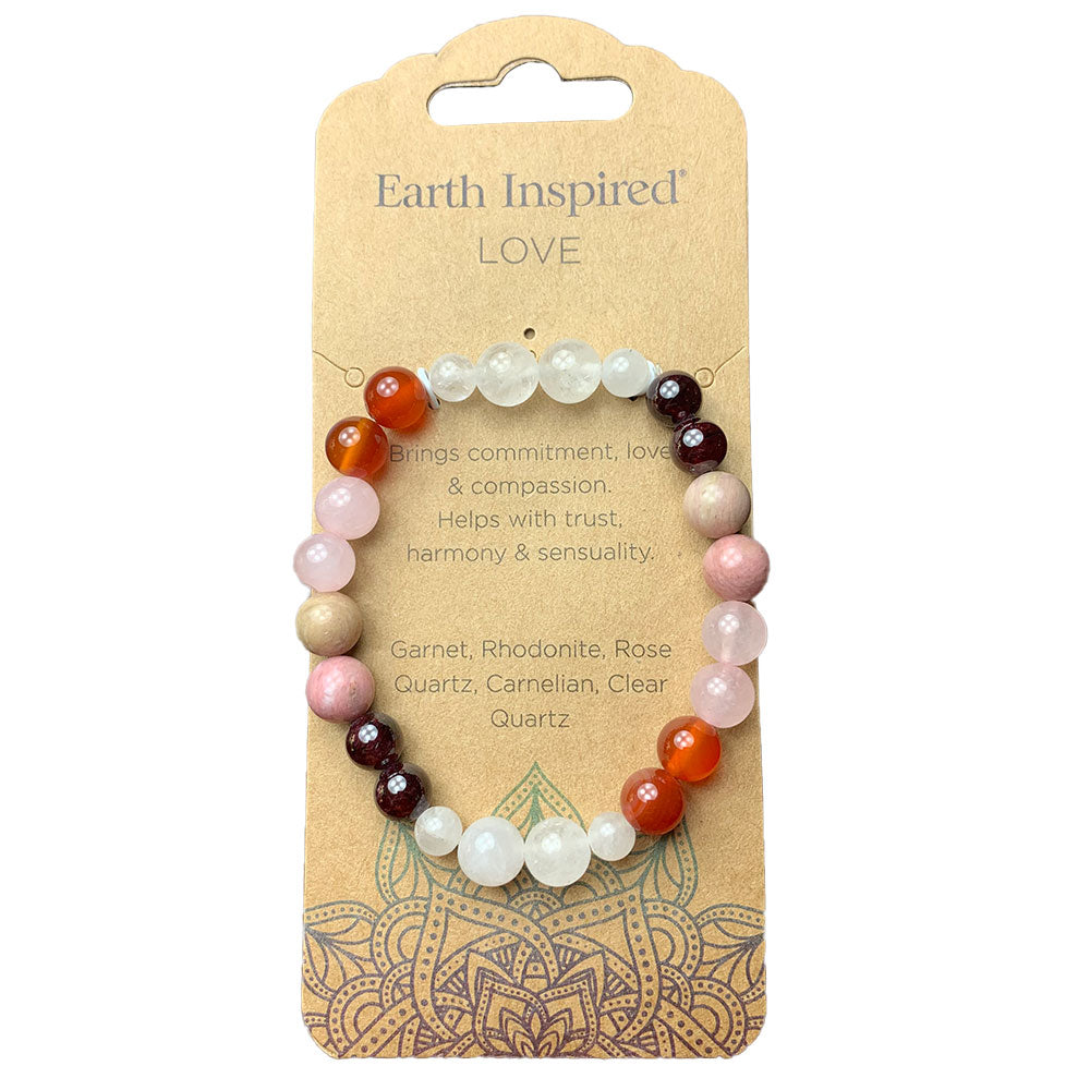 Love Gemstone Bead Bracelet