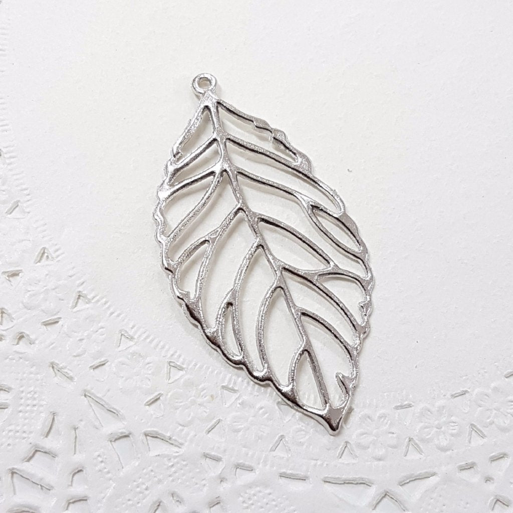 5cm Silver Leaf Pendant