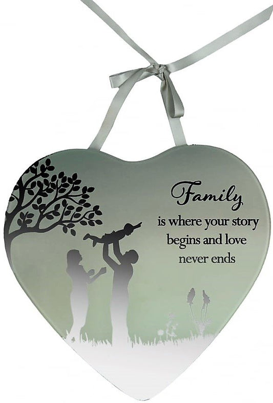 Reflections Of The Heart Mirror Plaque Family