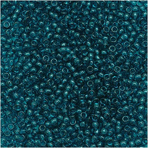 Toho Round Seed Beads 15/0 Transparent Capri Blue