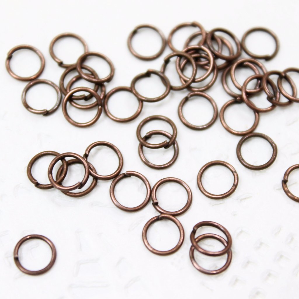 6mm Antique Copper Jump Rings