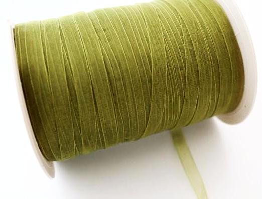 6mm Green Organza Ribbon x10m