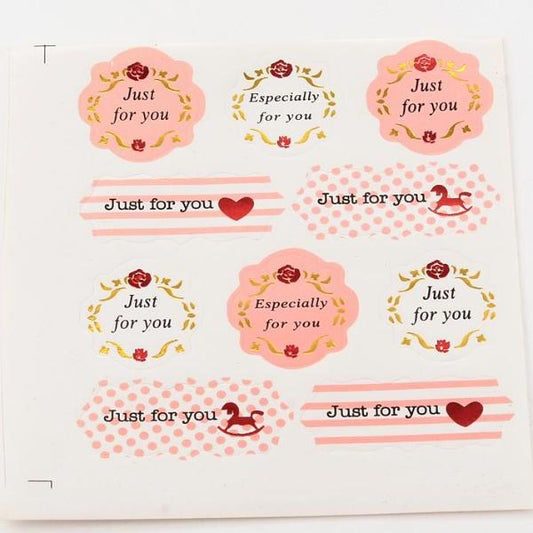 50pc Just For You Stickers
