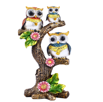 Family Owl Figurine