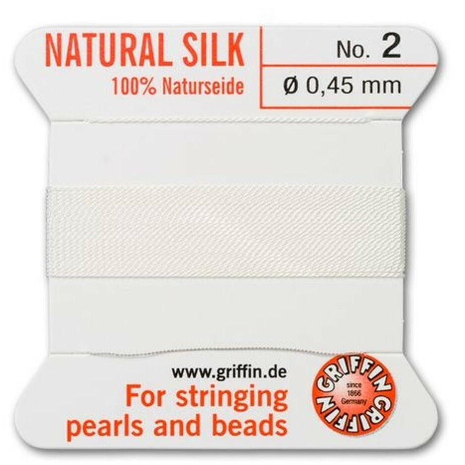 Griffin White 100% Silk Cord No. 2