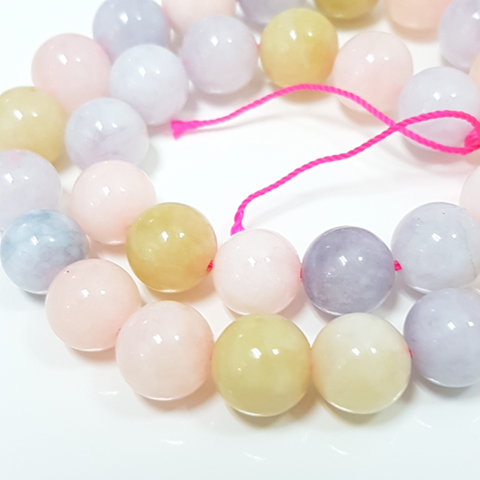 10mm Morganite Gemstone Beads