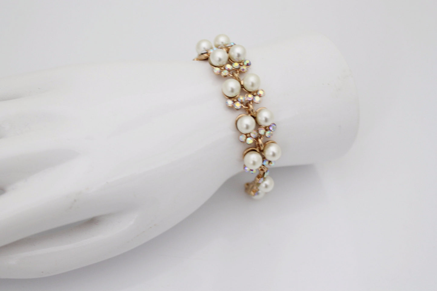 Pearl and Rhinestone Bracelet