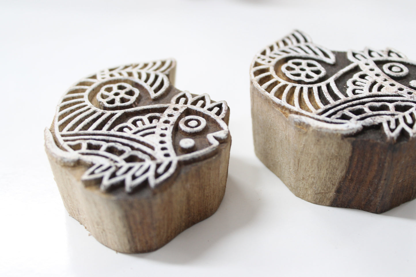 Fish Hand Carved Indian Block Stamp