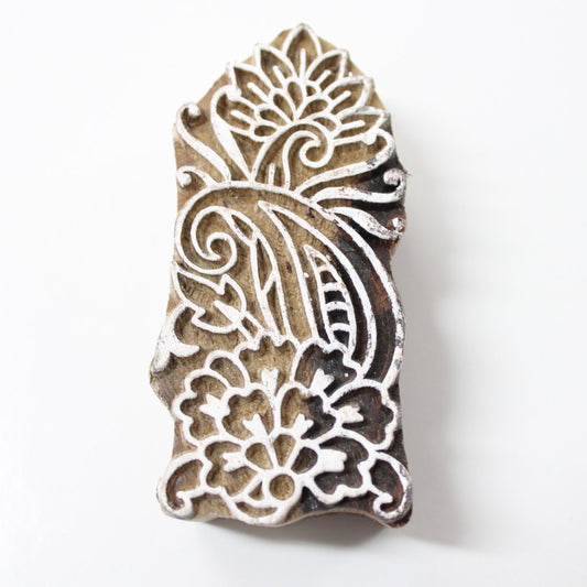 Hand Carved Wooden Block Stamp