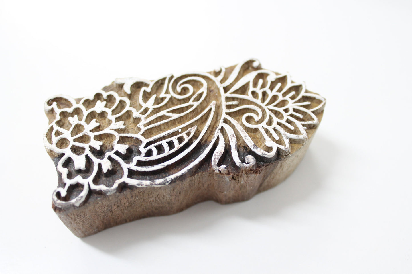 Hand Carved Wooden Block Stamp