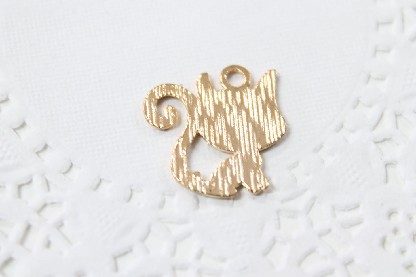 Red Cat Enamel Charm