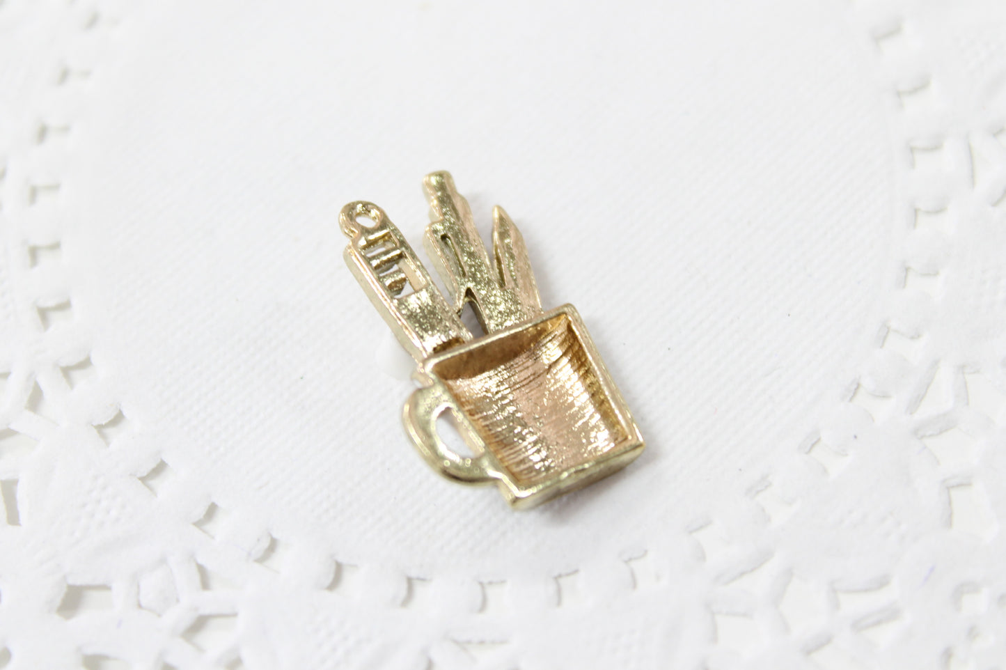 Cute Crafters Cup Enamel Charm