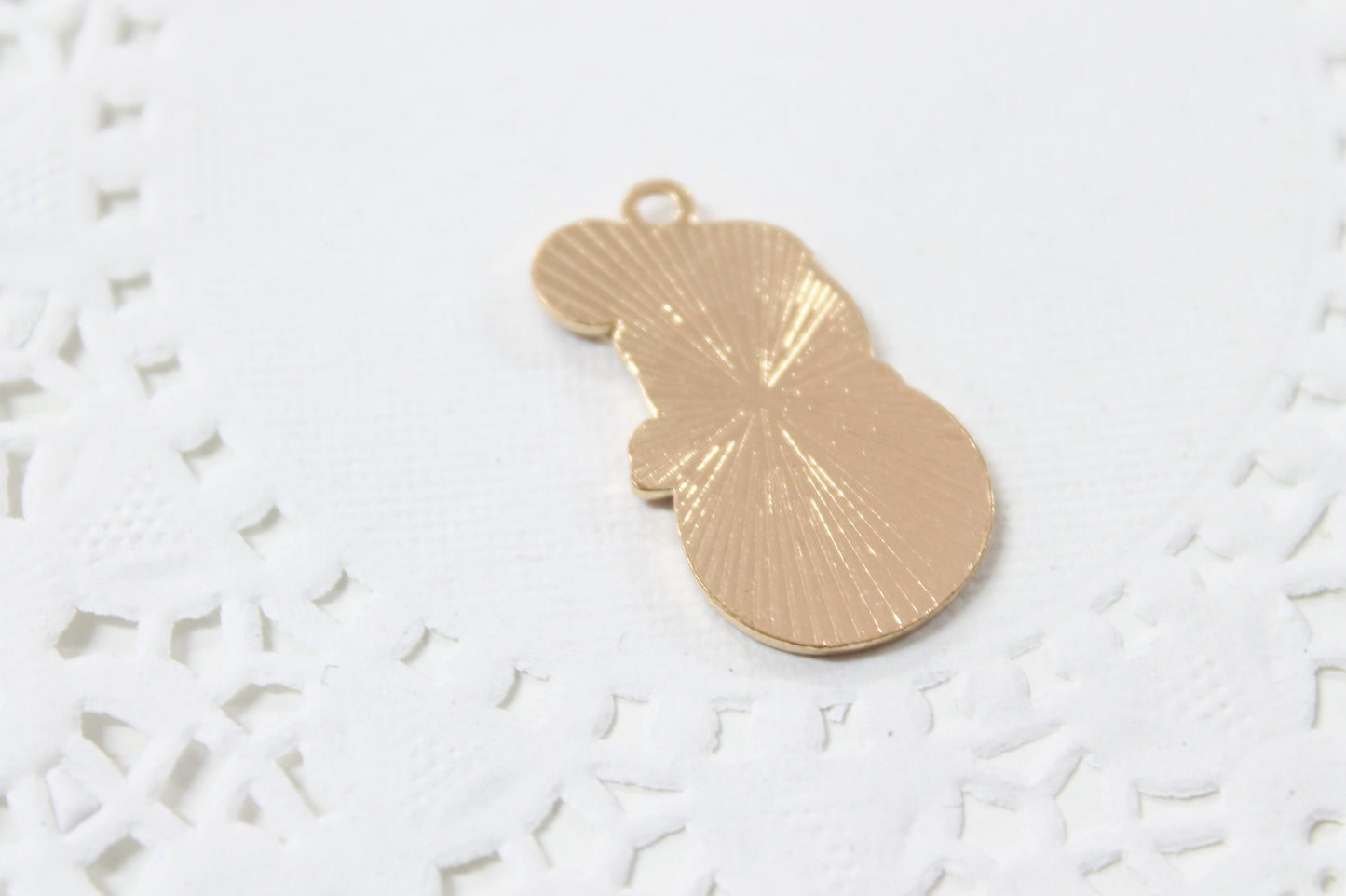 Christmas Snowman Enamel Charm
