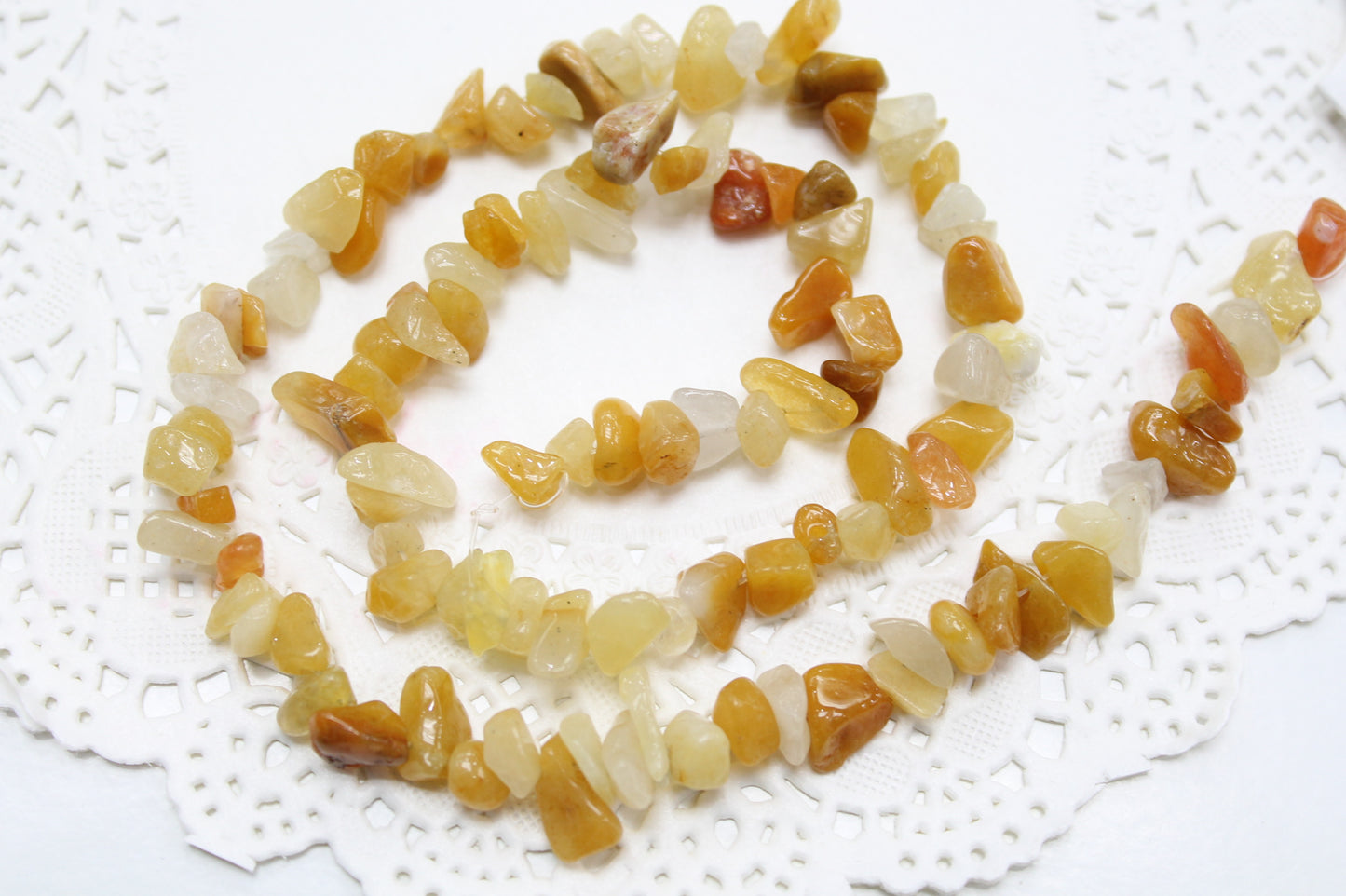 Yellow Aventurine Chip Bead Strand