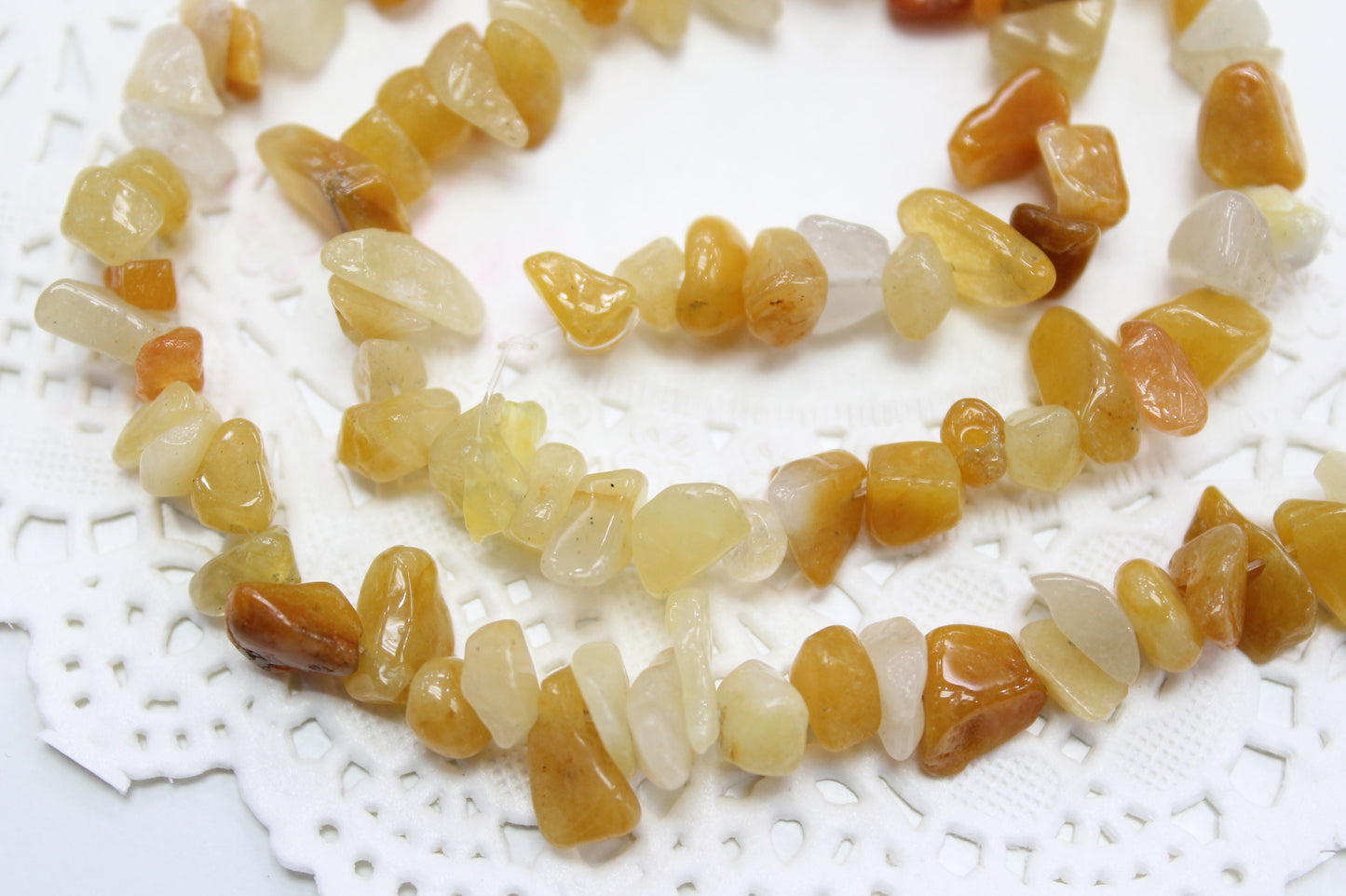 Yellow Aventurine Chip Bead Strand