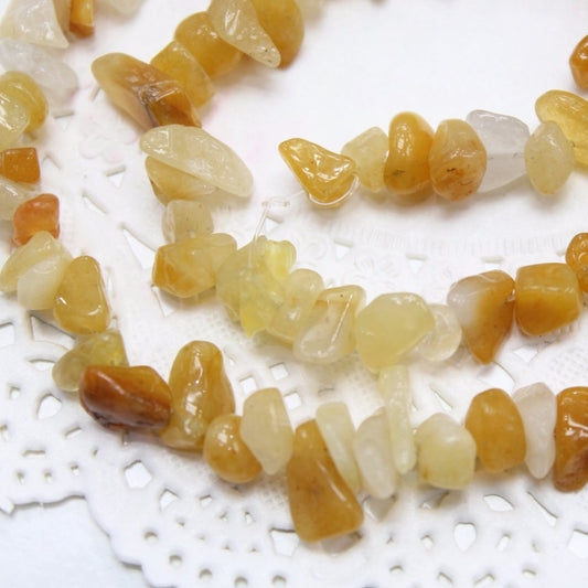 Yellow Aventurine Chip Bead Strand