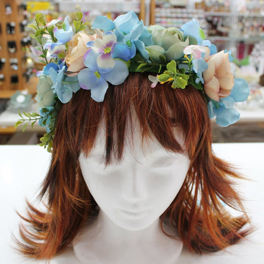 Vintage Colours Floral Hair Crown