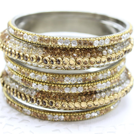 Rhinestone Bangle Set