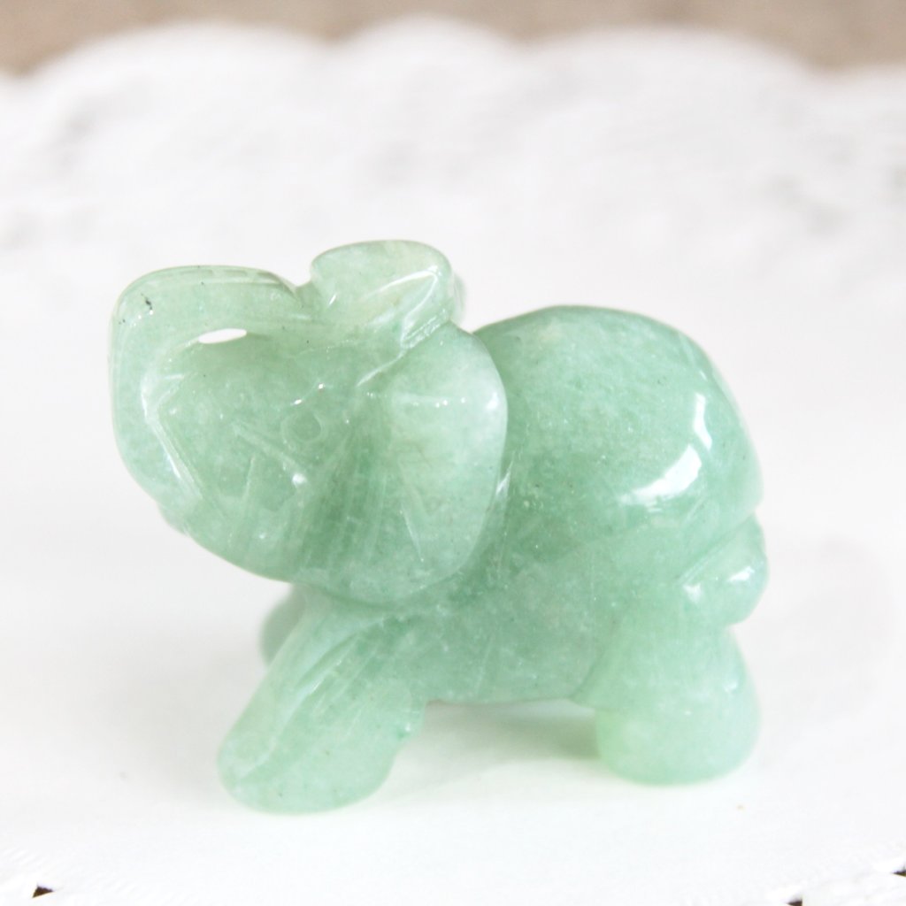 Green Aventurine Elephant
