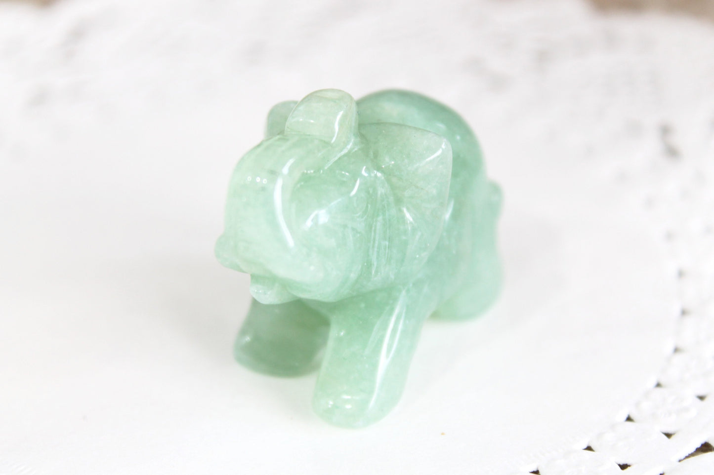 Green Aventurine Elephant