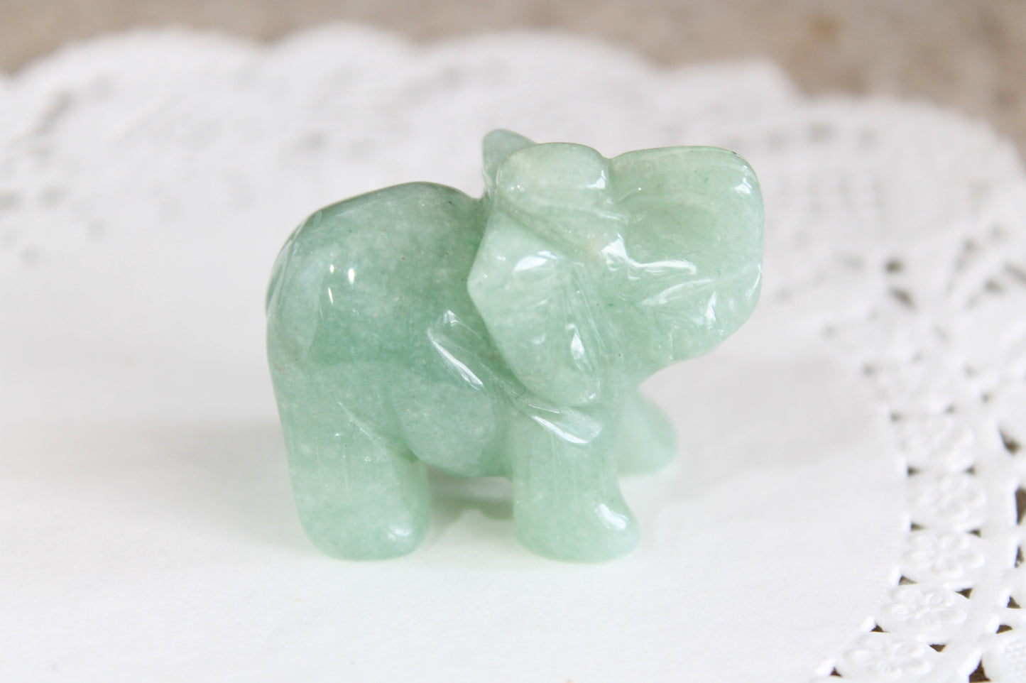 Green Aventurine Elephant