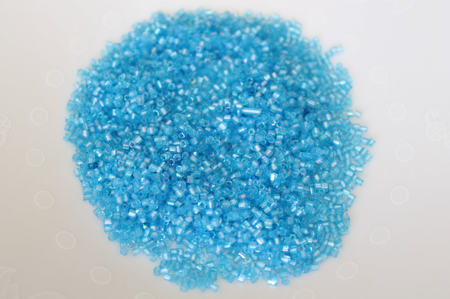 15g Blue AB 2 Cut Seed Beads
