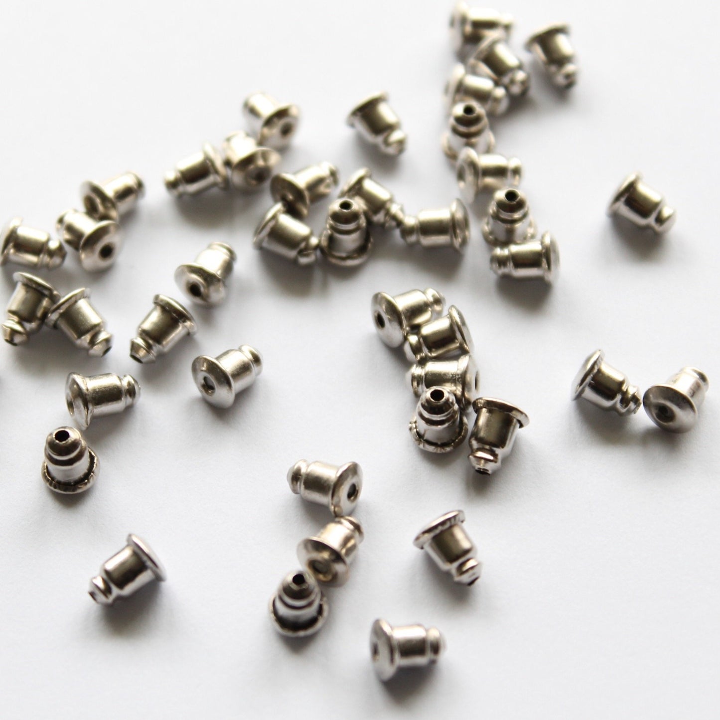 50pc Surgical Stainless Steel Earring Backs