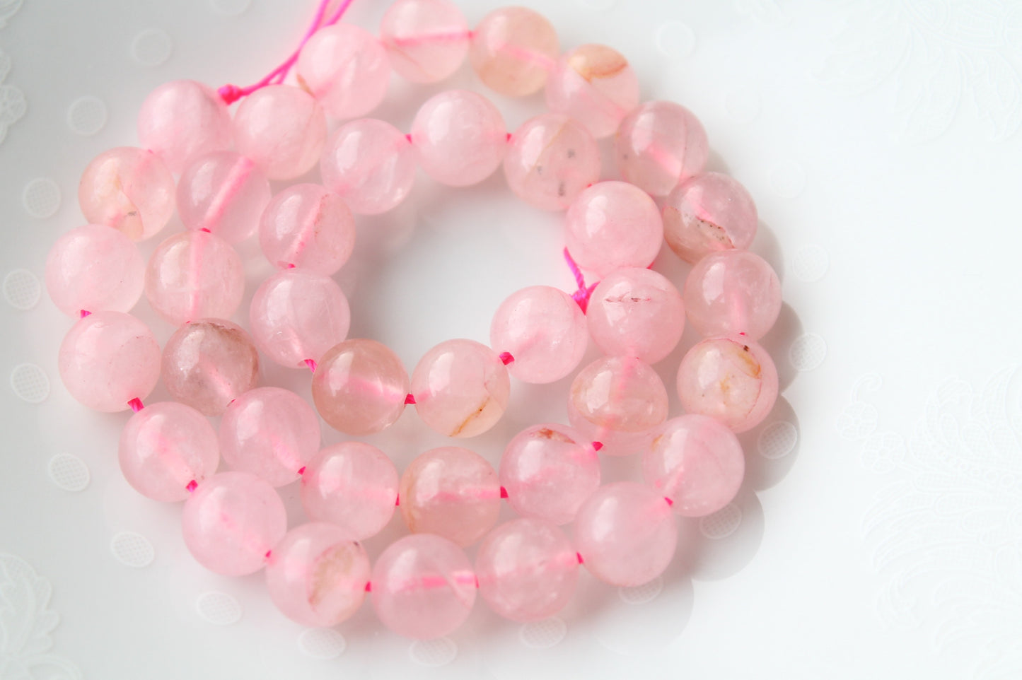 10mm Rose Quartz Bead Strand