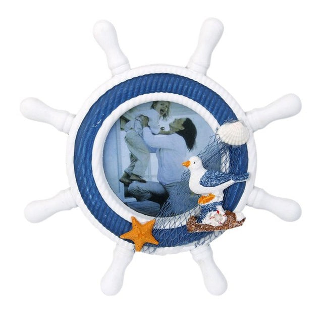 Nautical Ship Steering Photo Frame