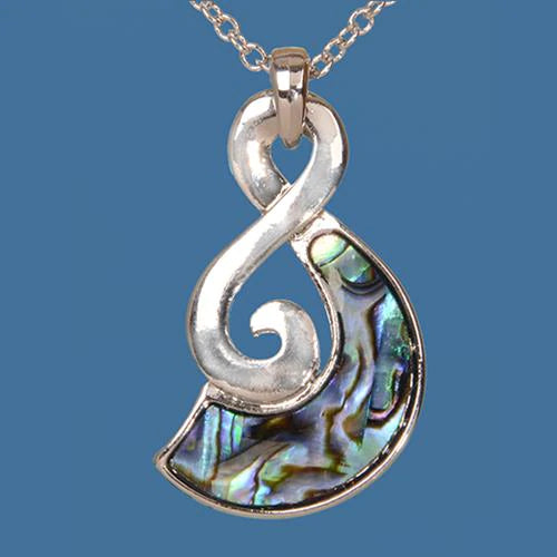 Paua Shell Twist Necklace