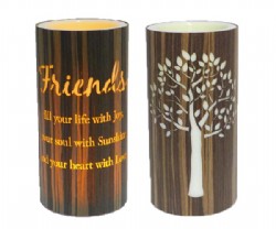 Friends Cylinder 15cm LED Candle