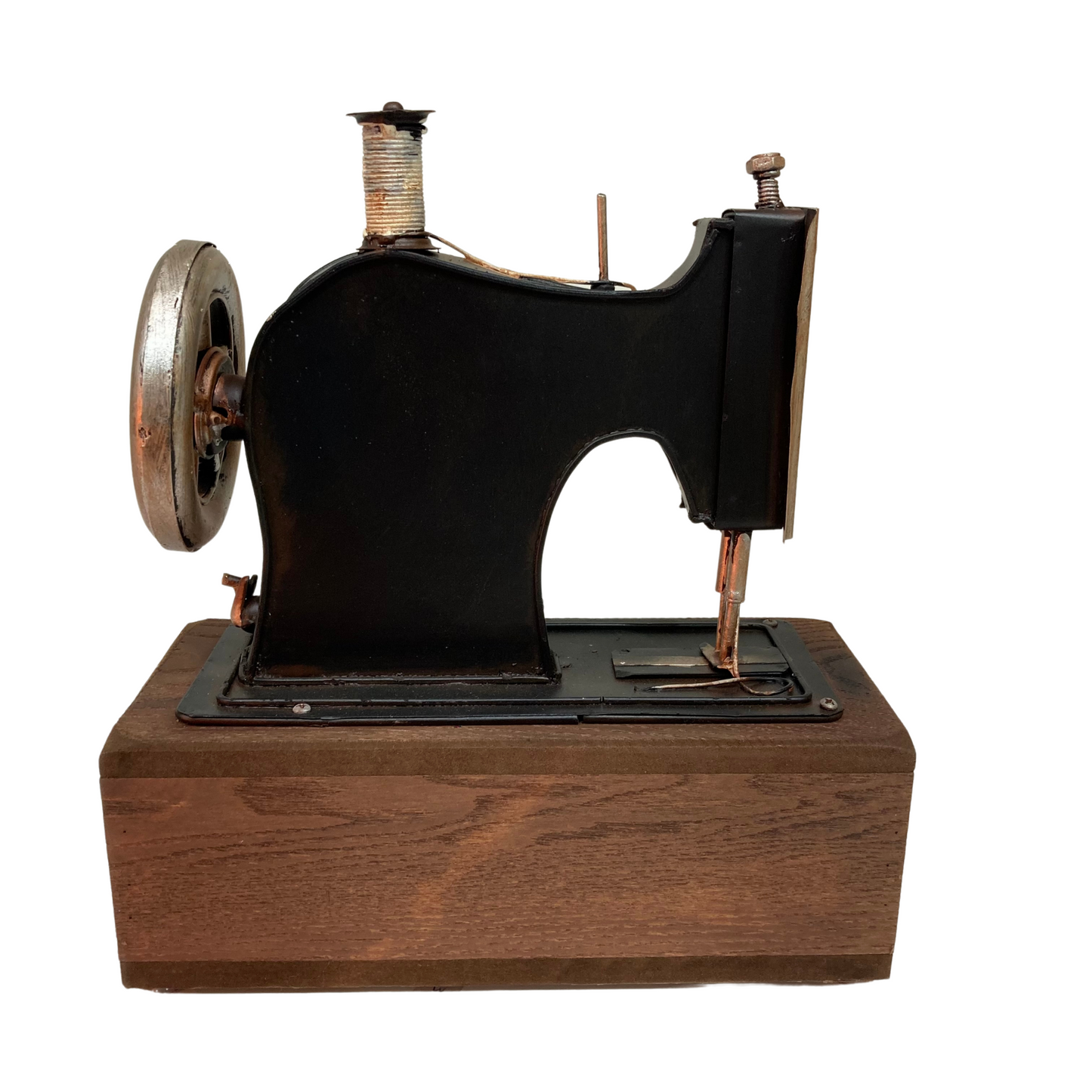 Sewing Machine Clock with Drawer