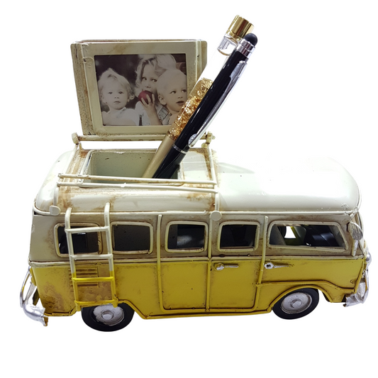 Yellow Combi Photo and Pen Holder