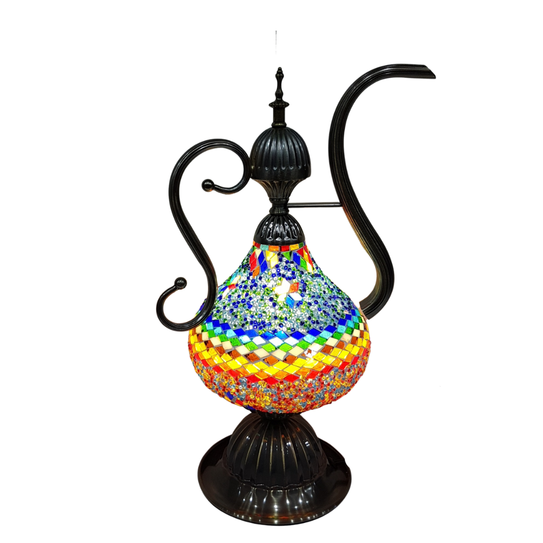 Turkish Mosaic Teapot Lamp