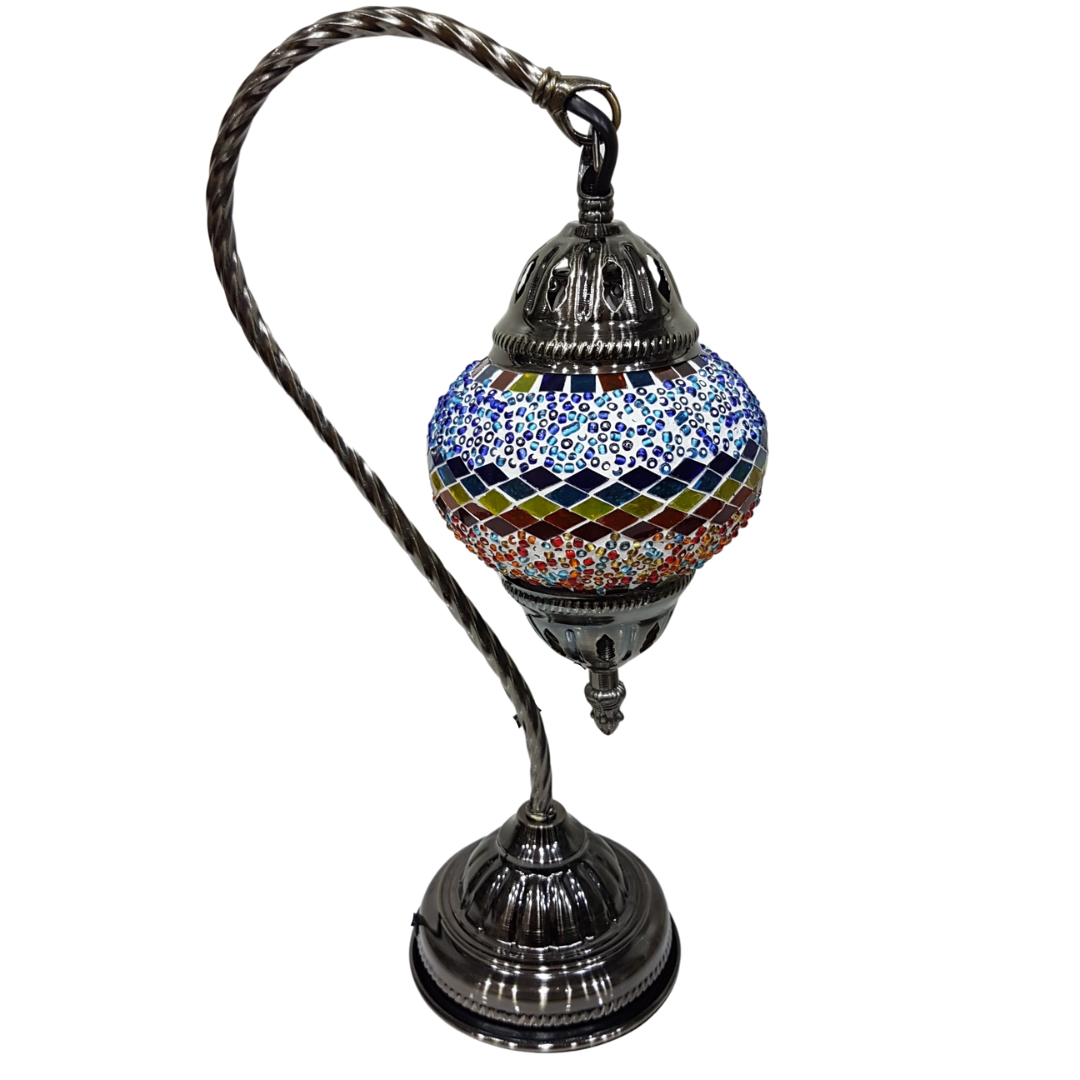 Turkish Mosaic Swan Lamp -TL16