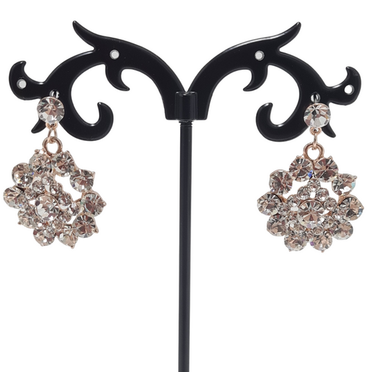 Sparkling Rhinestone Drop Earrings