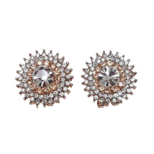 Starburst Rhinestone Stud Earrings