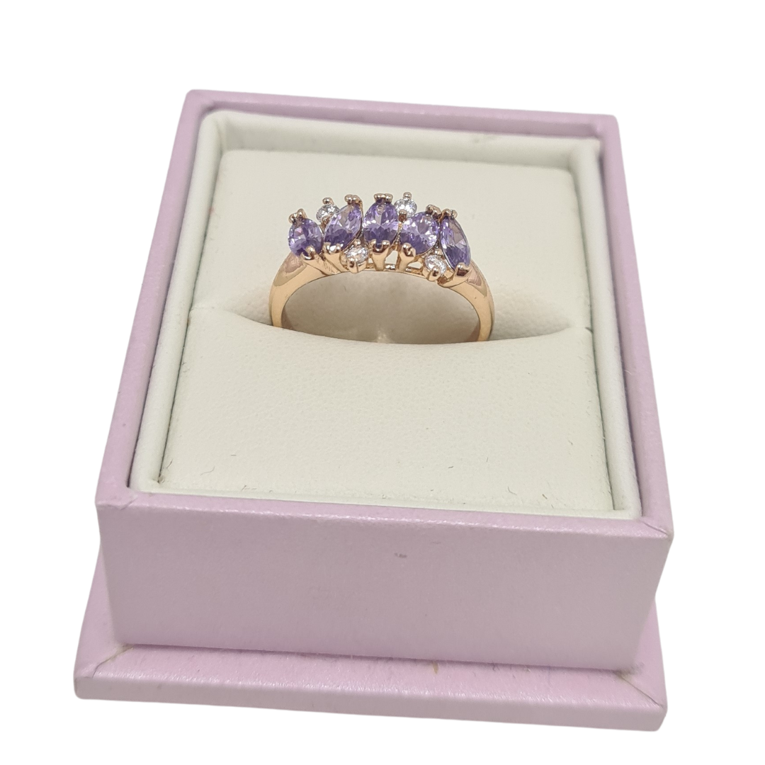 Purple CZ Ring
