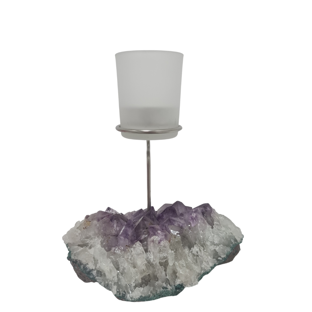 Amethyst Tea Light Candelabra