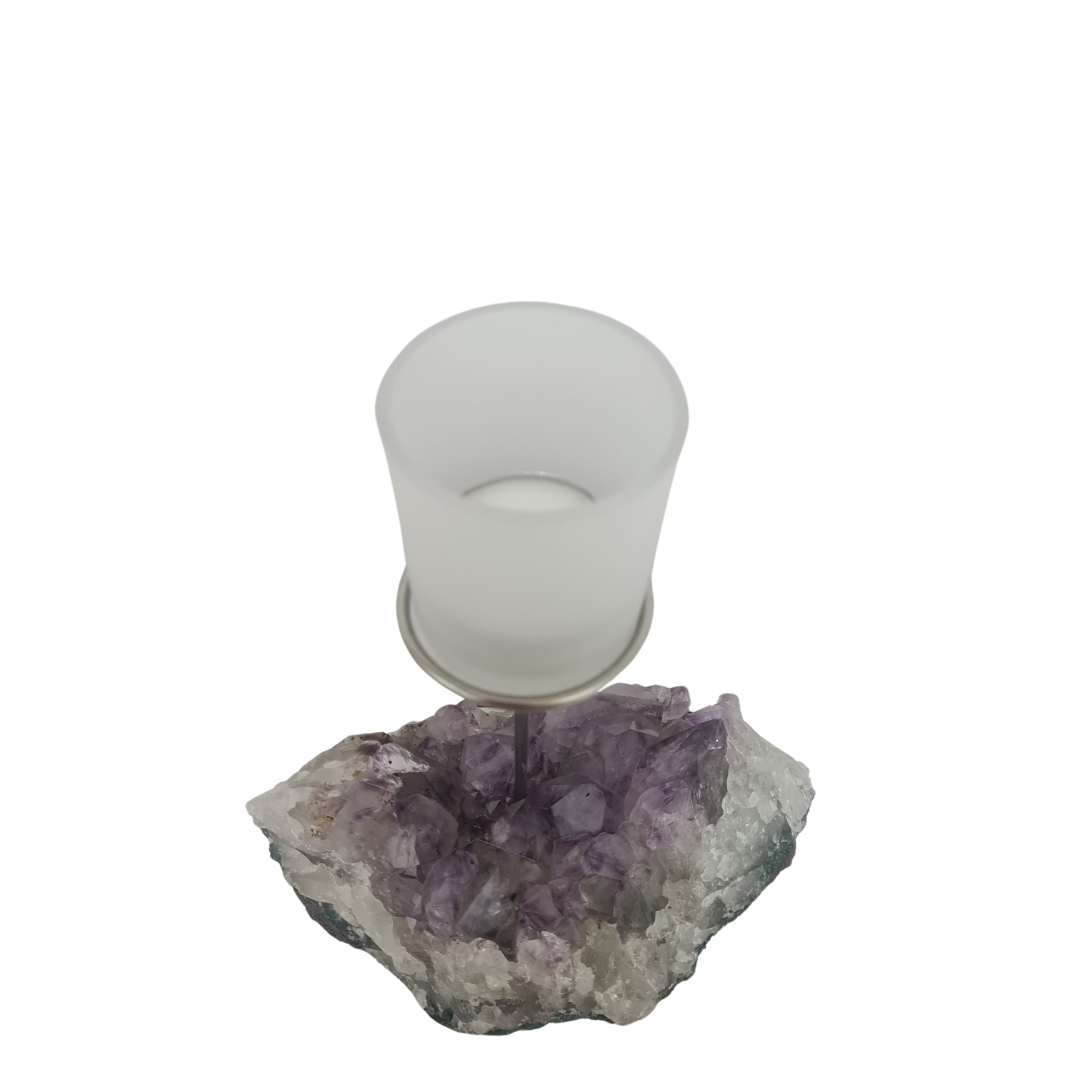 Amethyst Tea Light Candelabra